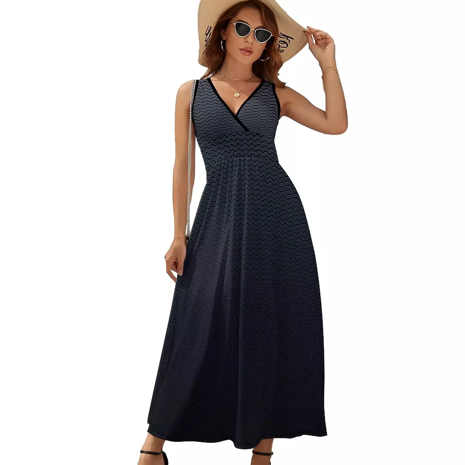 Sleeveless Long Dress (NZ028) Sleeveless dress