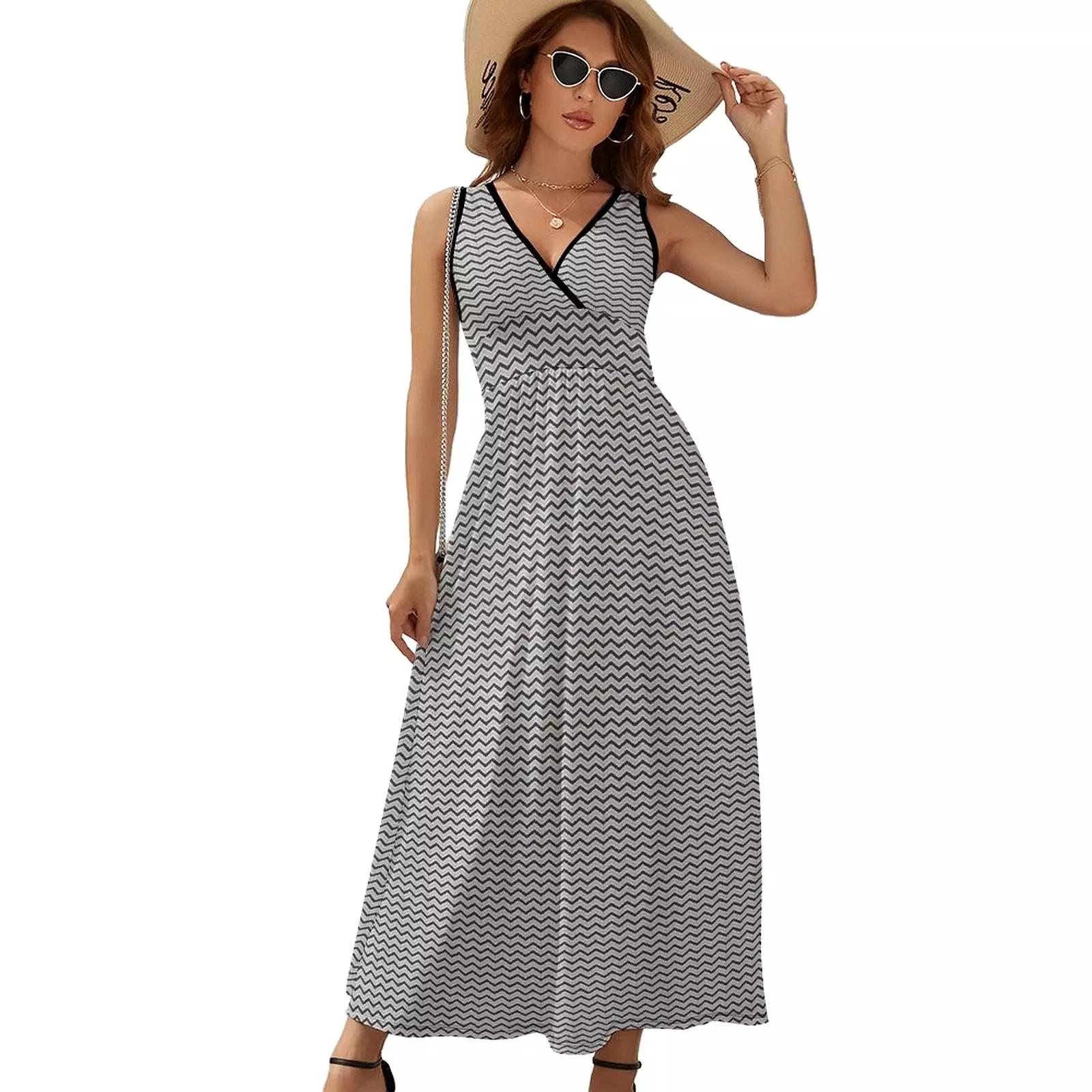 Sleeveless Long Dress (NZ028) Sleeveless dress