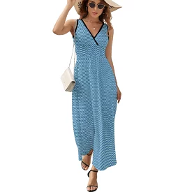 Sleeveless Long Dress (NZ028) Sleeveless dress