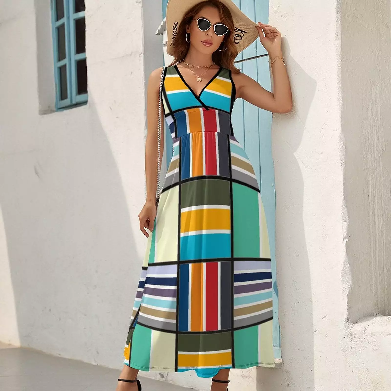 Sleeveless Long Dress (NZ028) Sleeveless dress