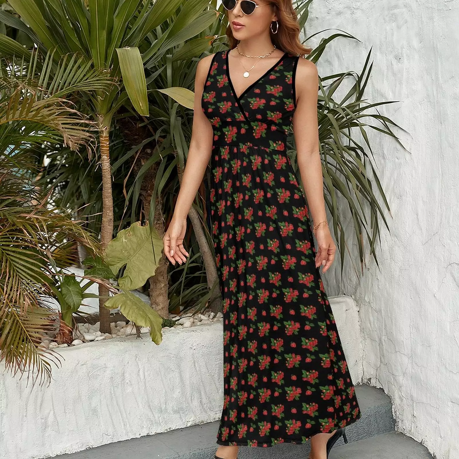 Sleeveless Long Dress (NZ028) Sleeveless dress