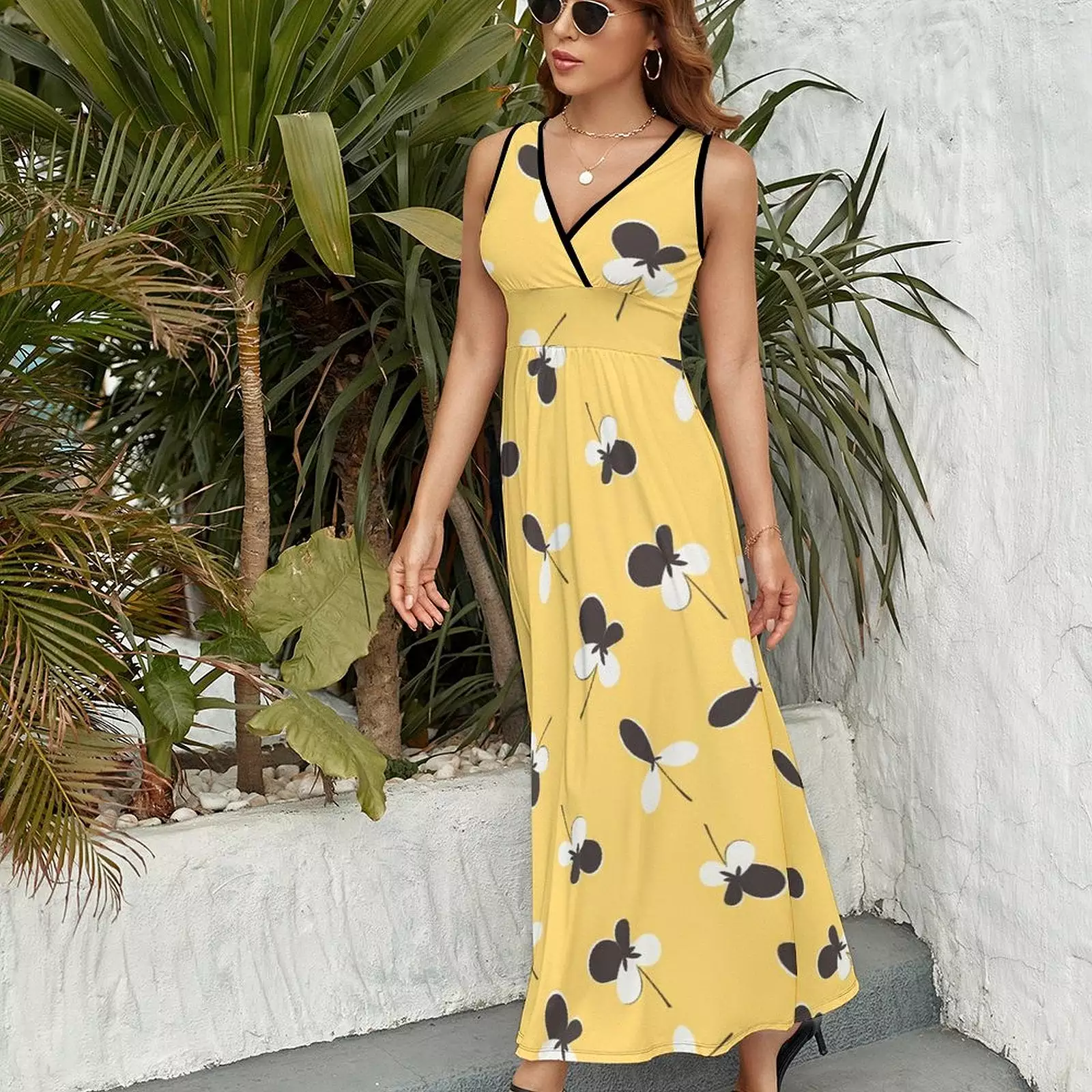 Sleeveless Long Dress (NZ028) Sleeveless dress