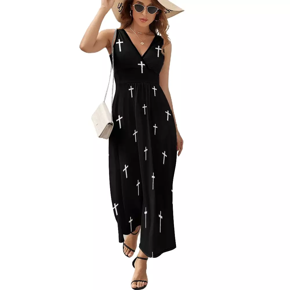 Sleeveless Long Dress (NZ028) Sleeveless dress