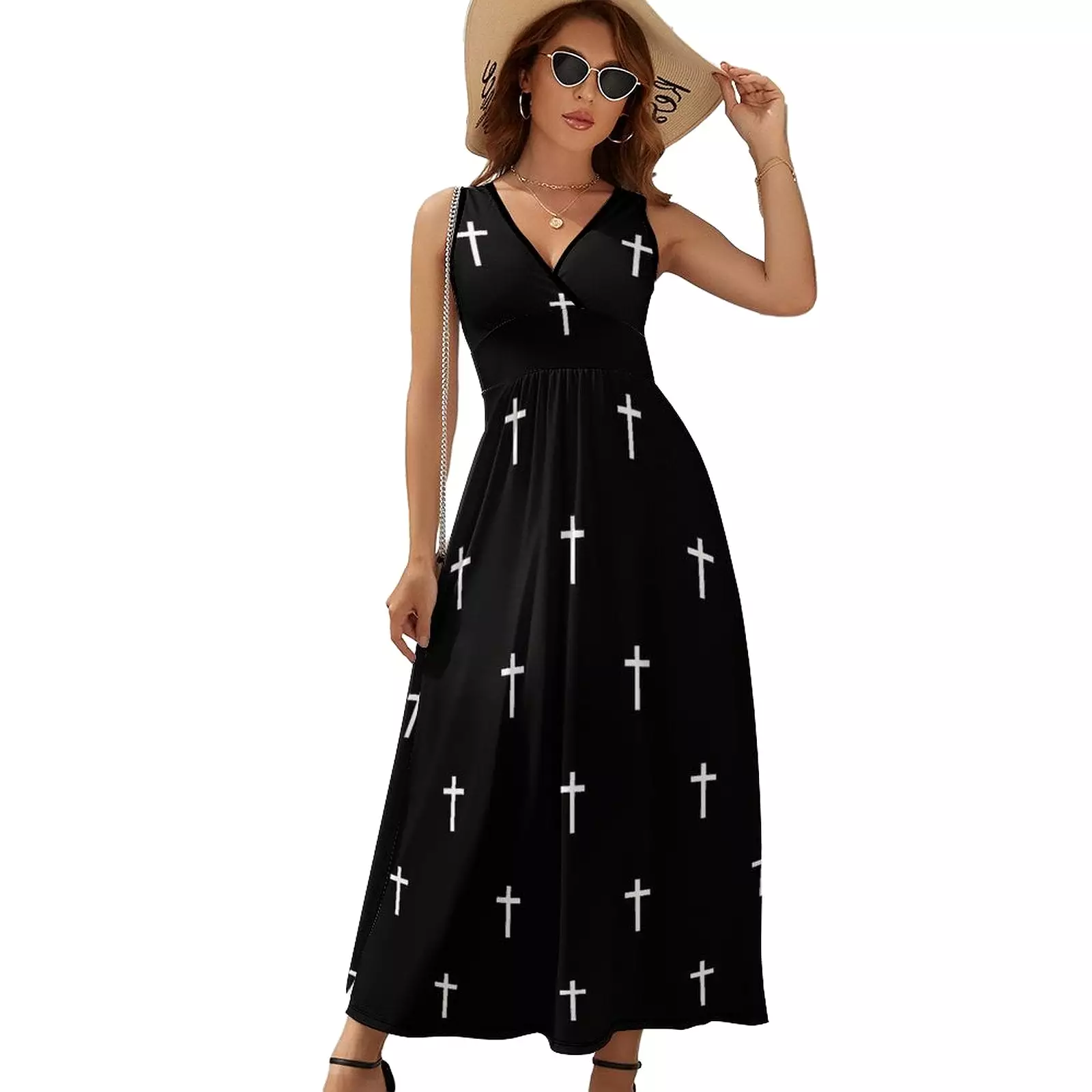 Sleeveless Long Dress (NZ028) Sleeveless dress