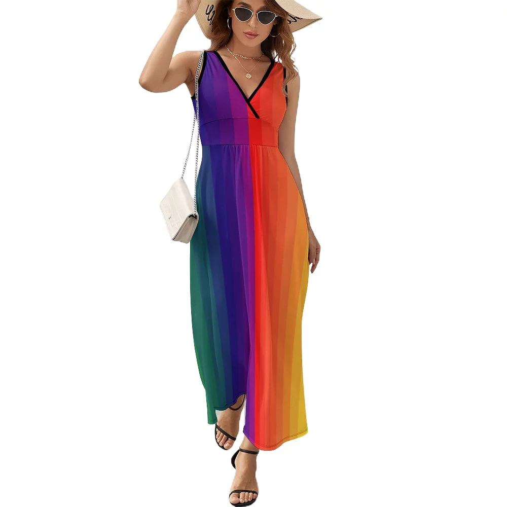 Sleeveless Long Dress (NZ028) Sleeveless dress