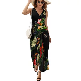 Sleeveless Long Dress (NZ028) Sleeveless dress