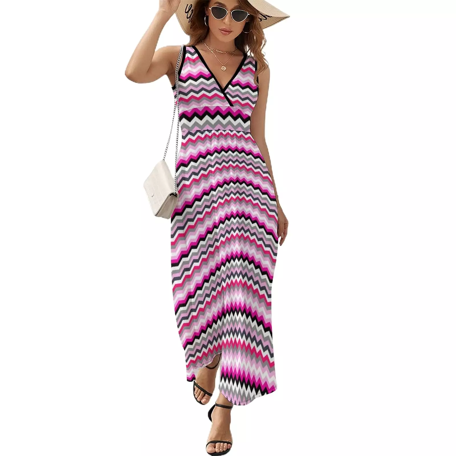 Sleeveless Long Dress (NZ028) Sleeveless dress