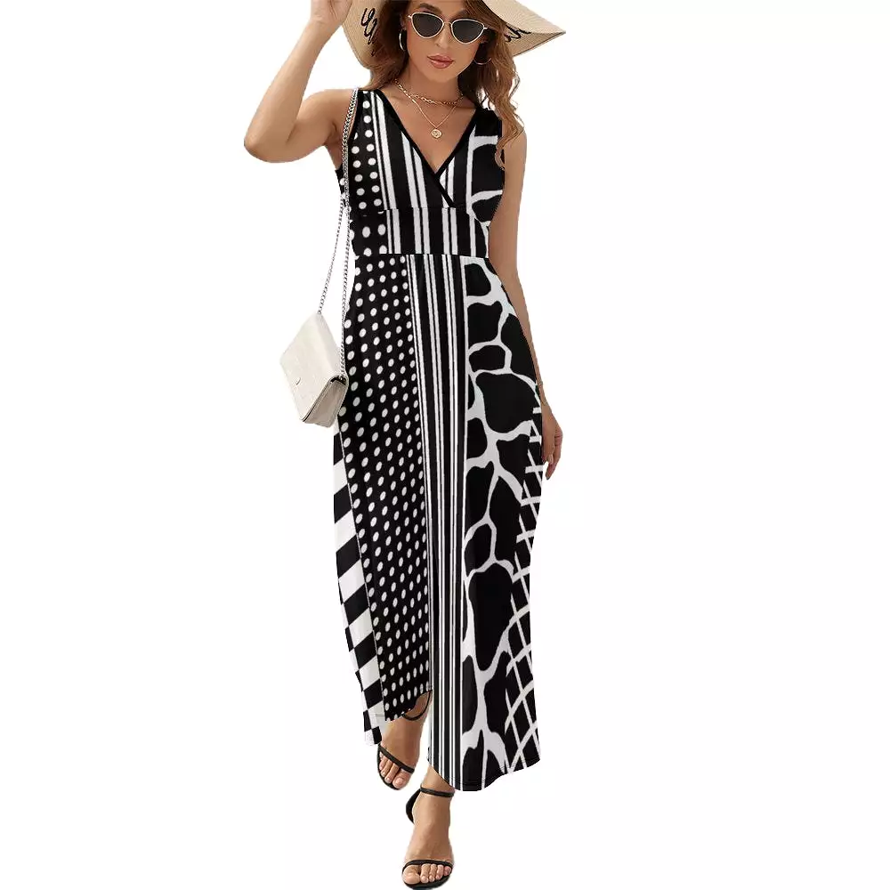 Sleeveless Long Dress (NZ028) Sleeveless dress