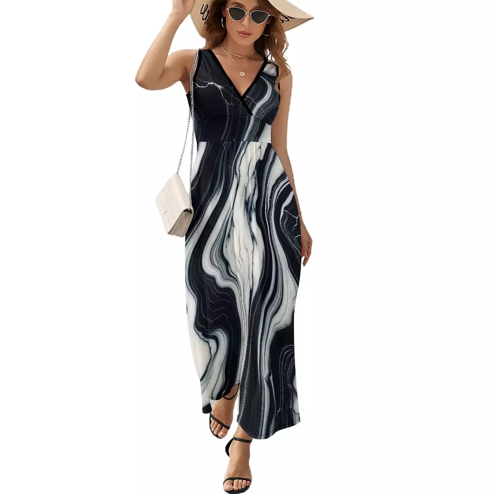 Sleeveless Long Dress (NZ028) Sleeveless dress