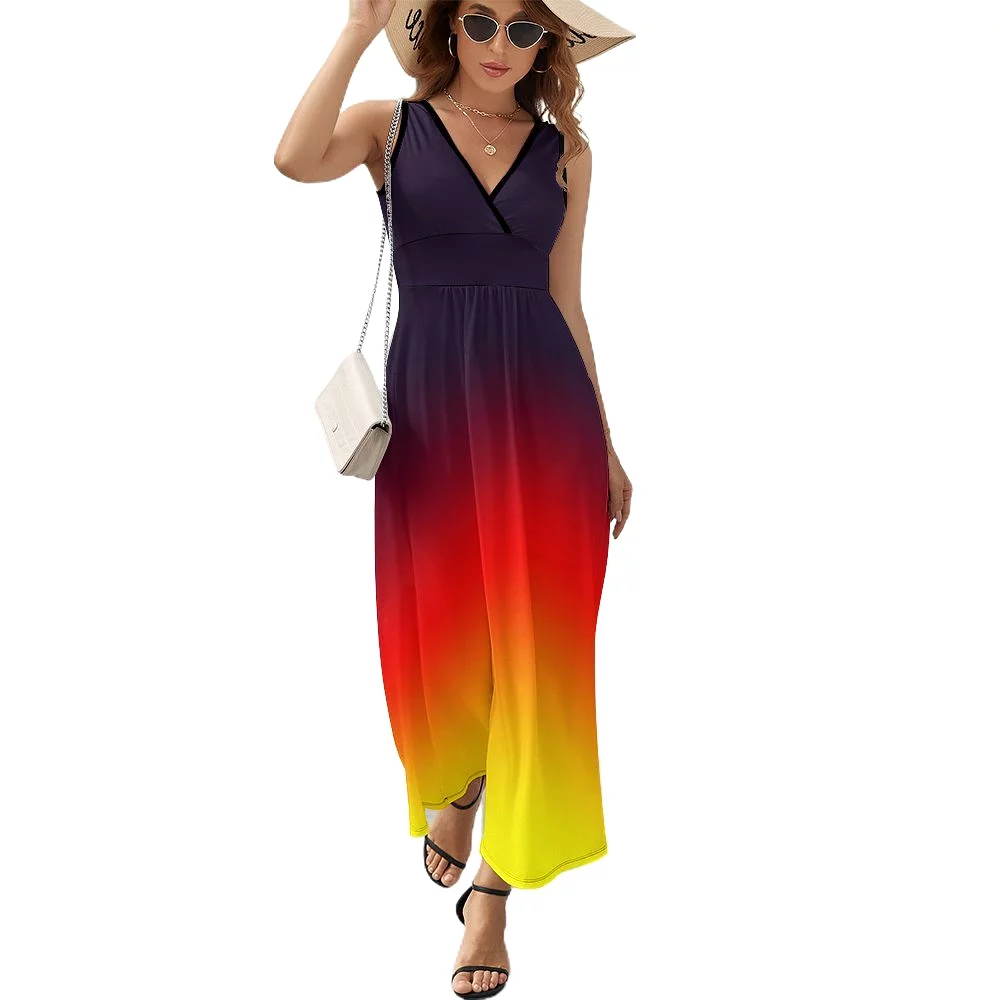 Sleeveless Long Dress (NZ028) Sleeveless dress