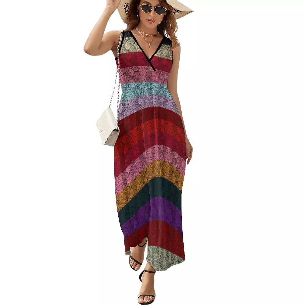 Sleeveless Long Dress (NZ028) Sleeveless dress