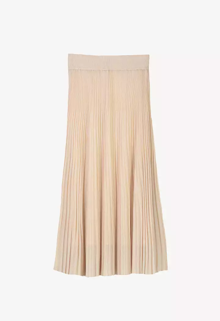 Soft Textured Skirt With Attached Lining