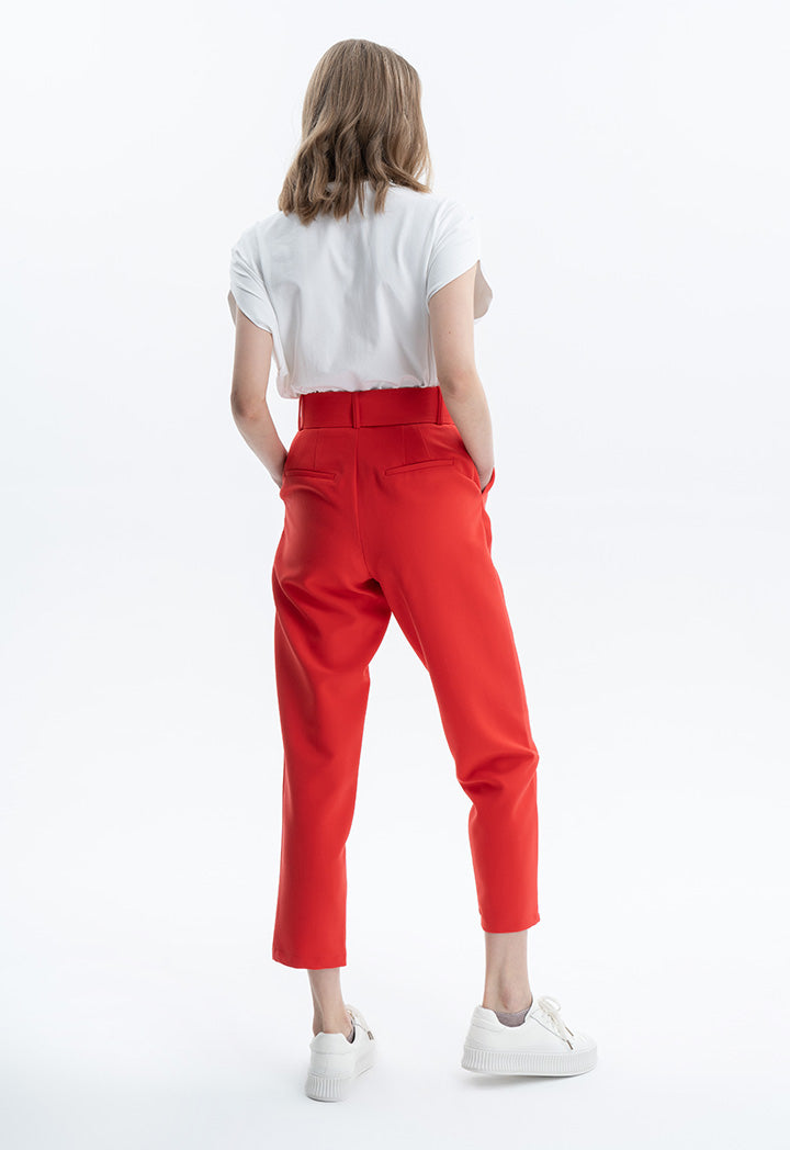 Solid Trouser with Belt