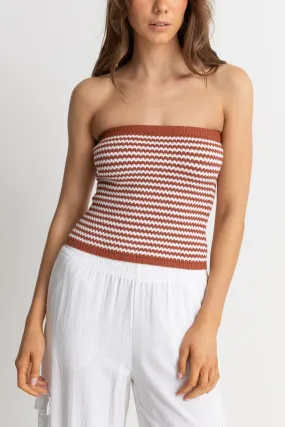 Spirit Strapless Knit Top Spice