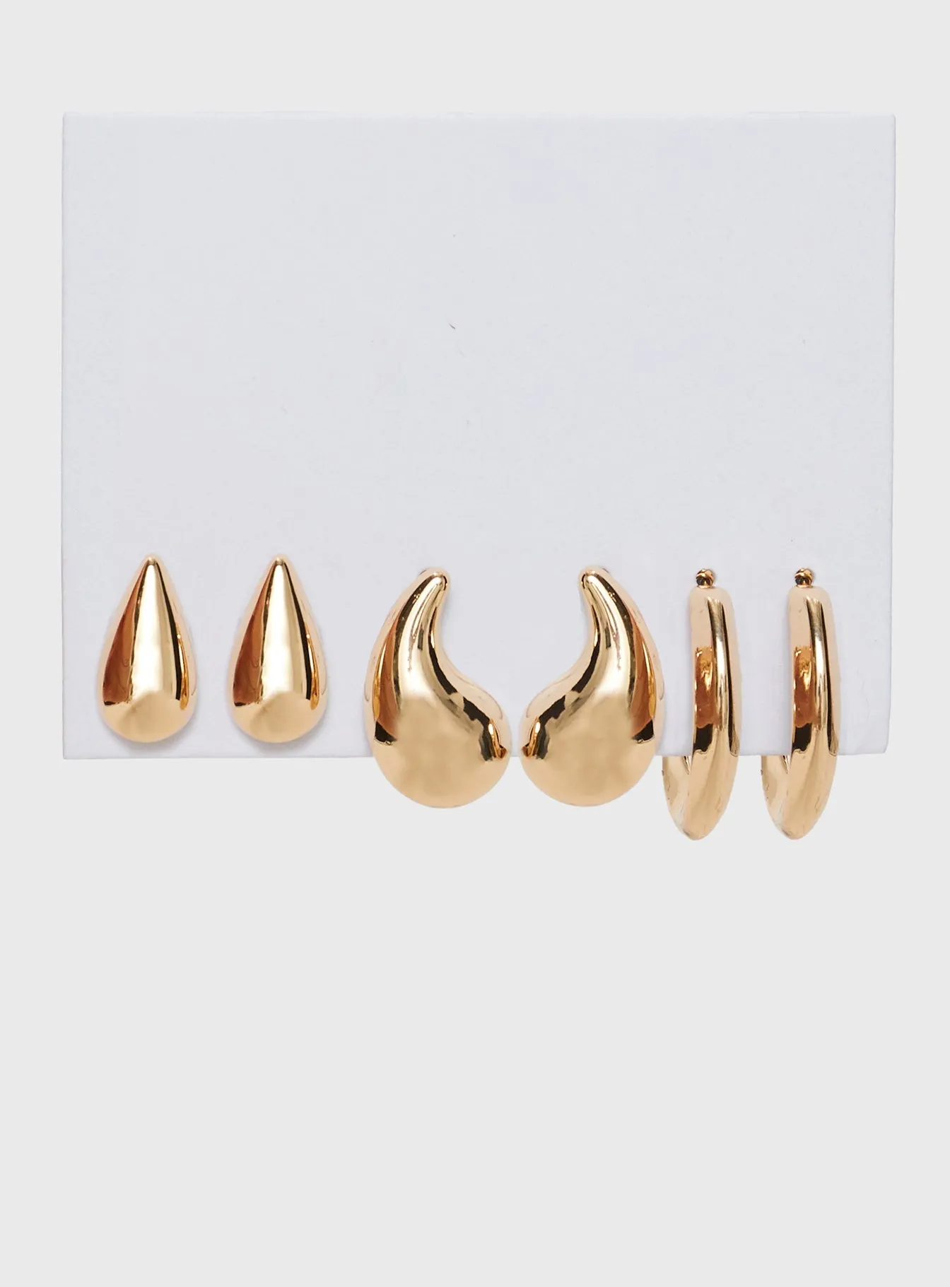 Take A Flight Earring Pack Gold