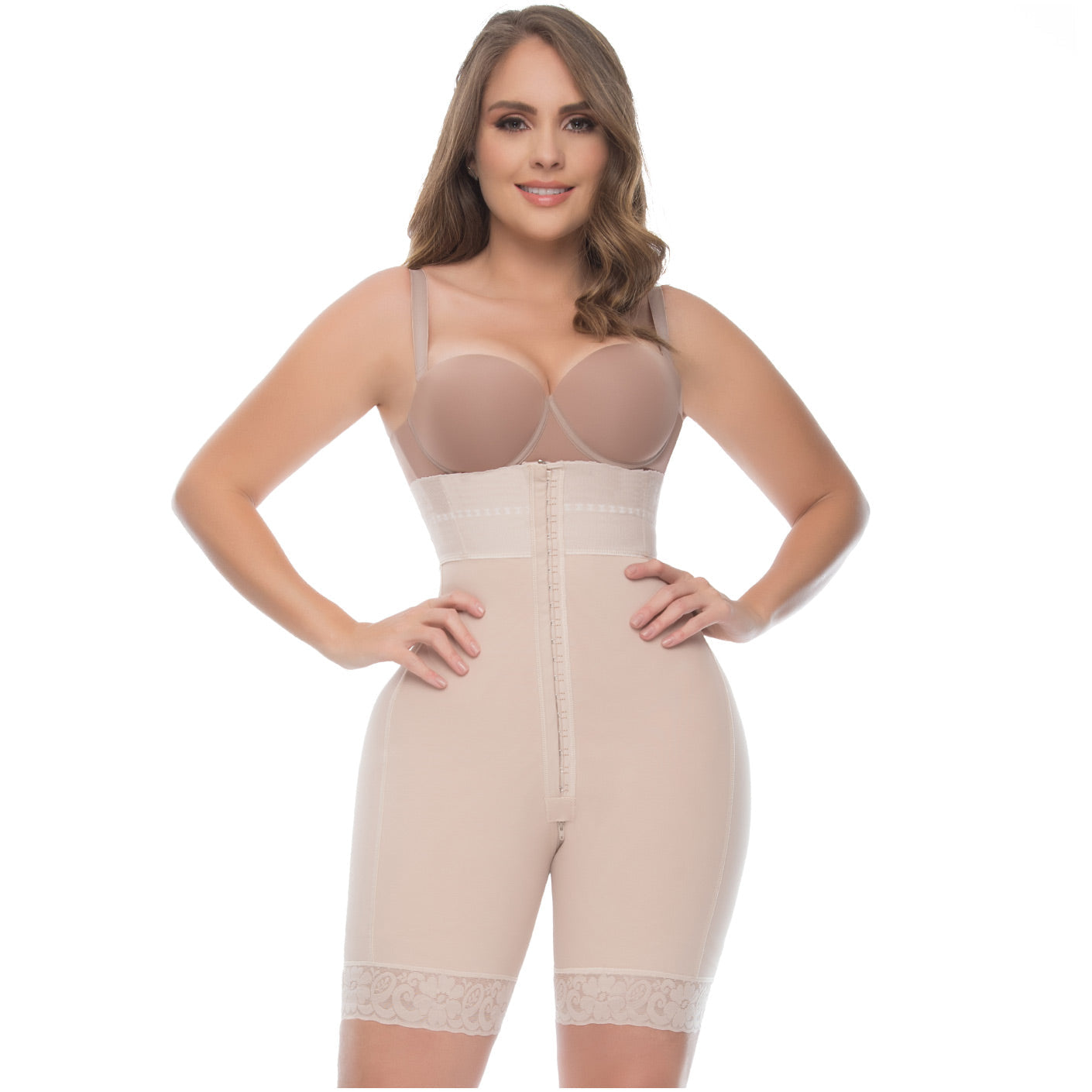 UPLADY 6199 | HIGH WAISTED TUMMY CONTROL BUTT LIFTER SHAPEWEAR SHORTS | POWERNET