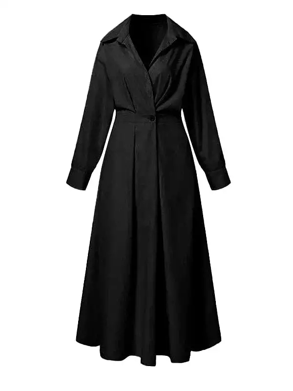 Versatile and Stylish Women's Swing Maxi Shirt Dress