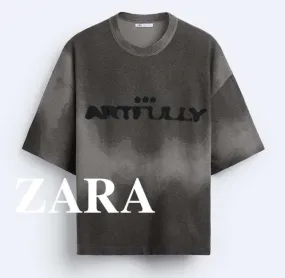 ZARA  |Short Sleeves Logo T-Shirts